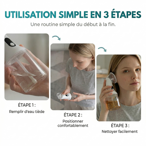 Eraê Ceanpulse™ Nettoyeur d'Oreilles Électrique à Irrigation